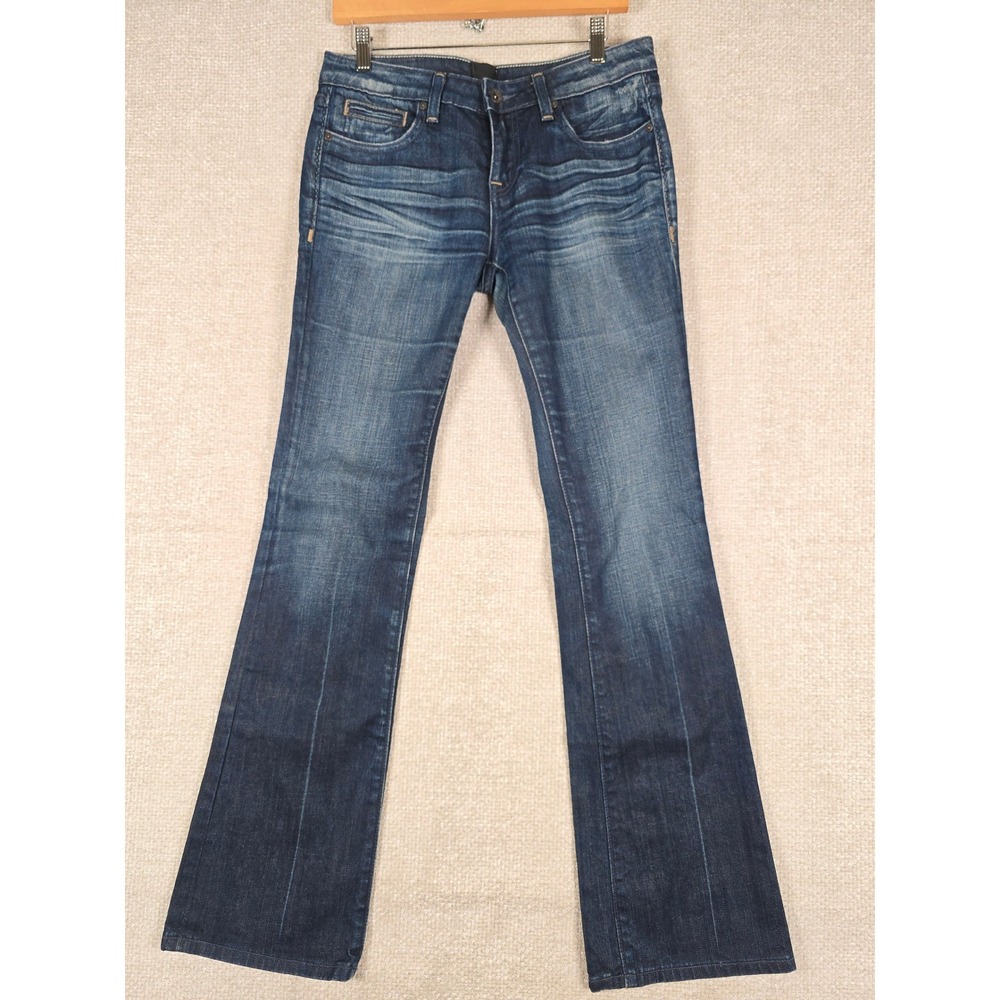 Anoname Joelle Bootcut Jeans Women's Size 28 (Measured 30x34) Blue Stretch Denim